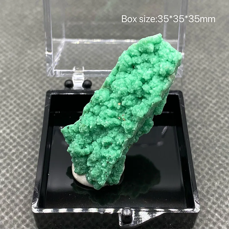 

Natural Green variscite Gem Mineral Healing Crystal Ore Specimen+Box 35*35*35mm