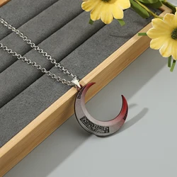 Superheroes Moon Knight Necklace Avengers Marc Spector Crescent Dart Pendant Accessories for Fans Quality Gifts