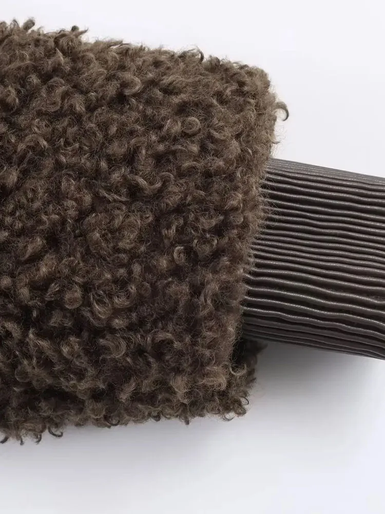 

HH женское зимнее модное короткое пальто с лацканами на молнии с длинными рукавами, свободные тонкие куртки, женское повседневное однотонное пальто в уличном стиле Mujer