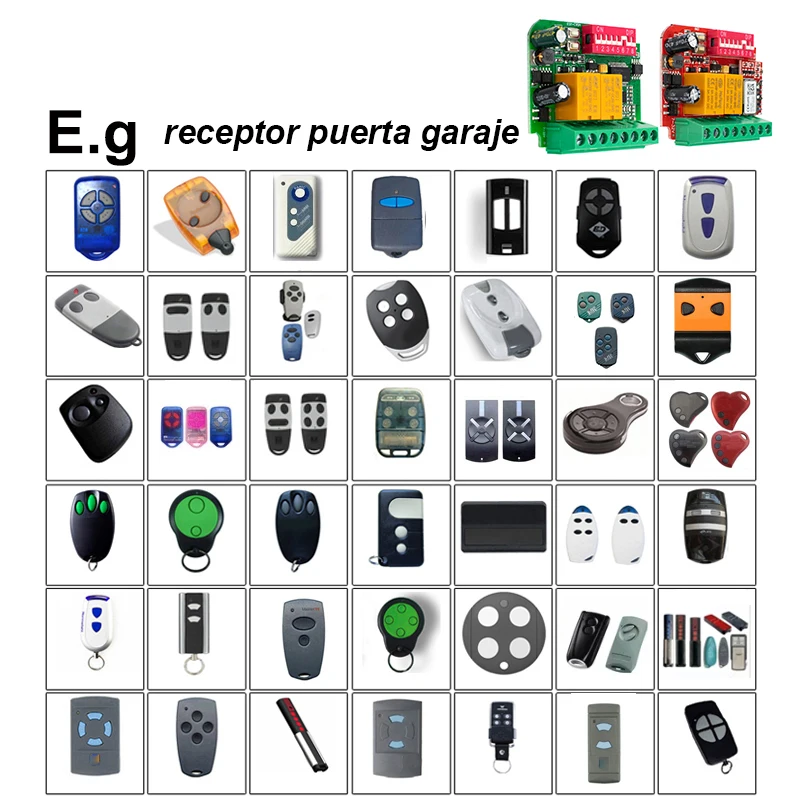 WIFI Garage Sliding Swing Gate Door Opener Universal Receiver 2CH Controller Smart Operator 433 868MHz Tuya Frequency 433-900MHz