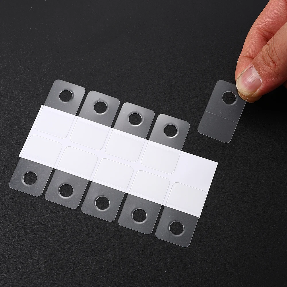 50/100pcs Plastic Transparent Wall Mount Hooks