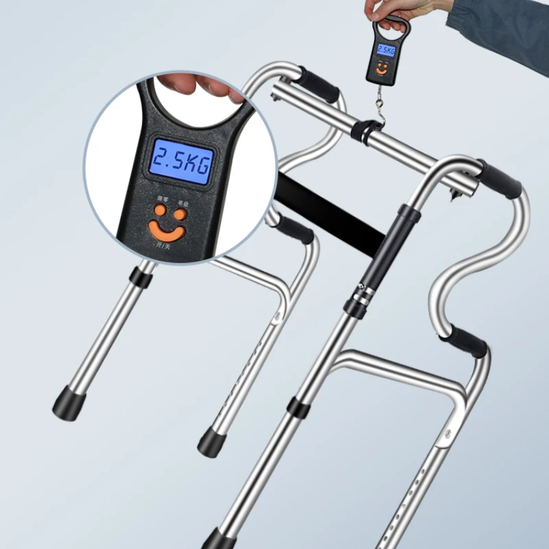 Disability Support Four-Legged Walker Cane Foldable Portable Enhanced Stability Walking Aid Disability Assistance