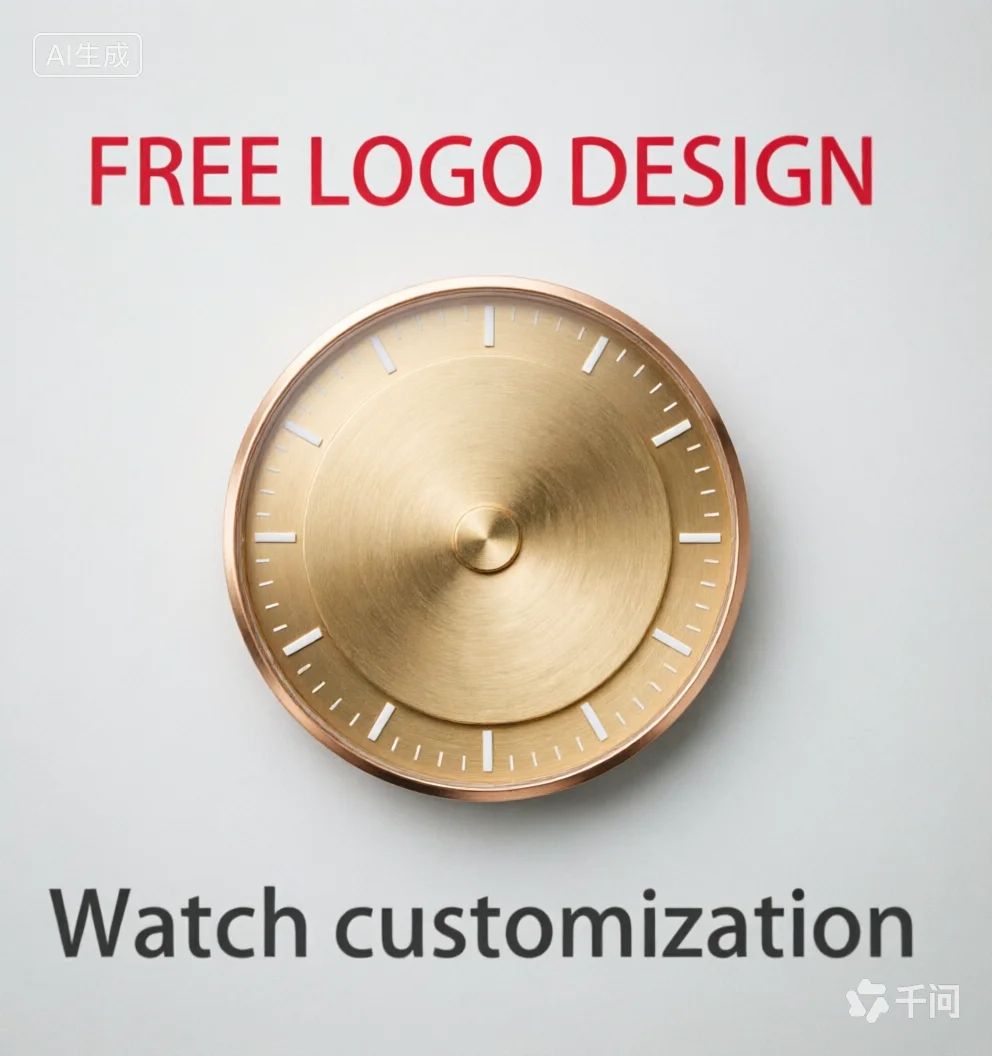 Customized watch case dial parts accessories NH35 NH36 VK63 pad printing LOGO Laser Print LOGO sticker LOGO Custom Name/Logo