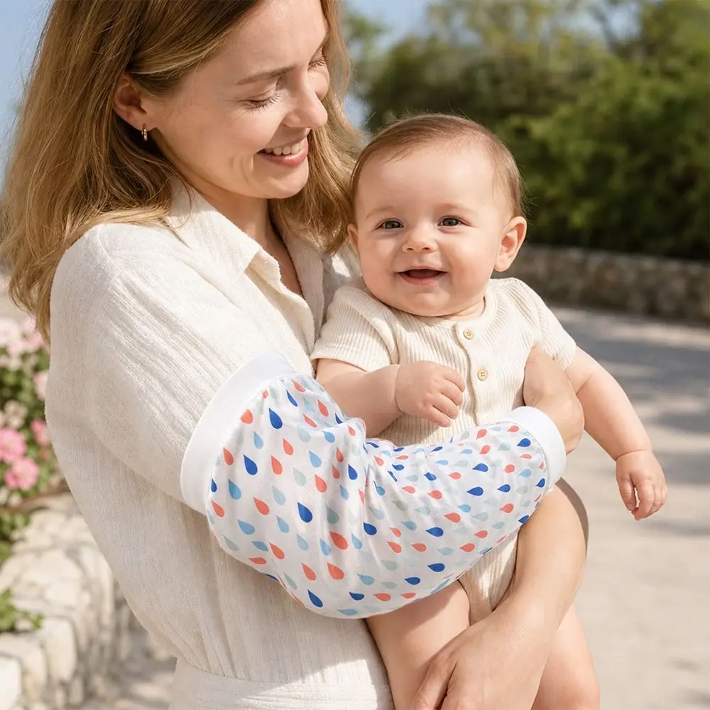 Portable Cotton Gauze Breast Feeding Pillows Breathable Comfortable Nursing Sleeve Pillow Sweat-Absorbent Hugging Sleeve Care view 3