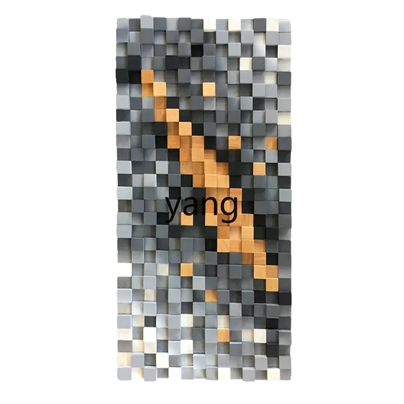 LTT modern three-dimensional wood decorative painting handmade installation physical painting