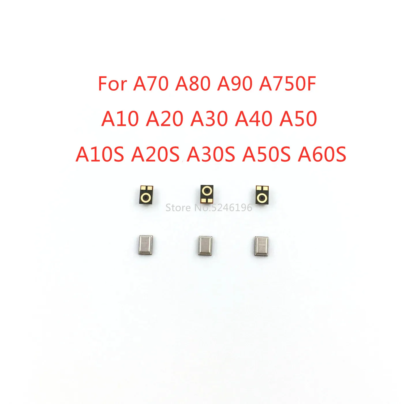 10 szt.-100 szt. Wewnętrzny mikrofon do odbiornika Samsung Galaxy A10 A10S A20 A20S A30 A30S A40 A50 A60S A70 A80 A90 A750F