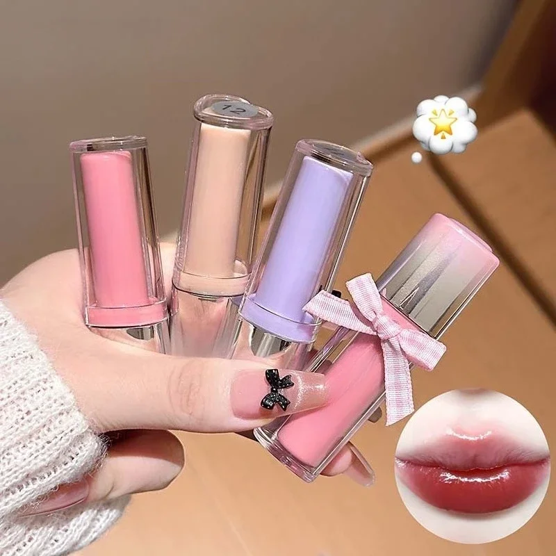 Smalto per labbra a specchio Idratante Impermeabile che forma rapidamente Uva Viola Acqua Luce Lucidalabbra Non appiccicoso Rossetto gelatinoso rosso Trucco