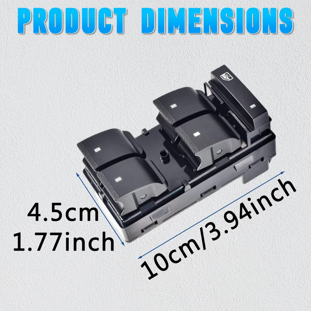 مفتاح نافذة الطاقة الرئيسي من جانب السائق لسيارة شيفروليه سيلفرادو جي إم سي سييرا 4 أبواب