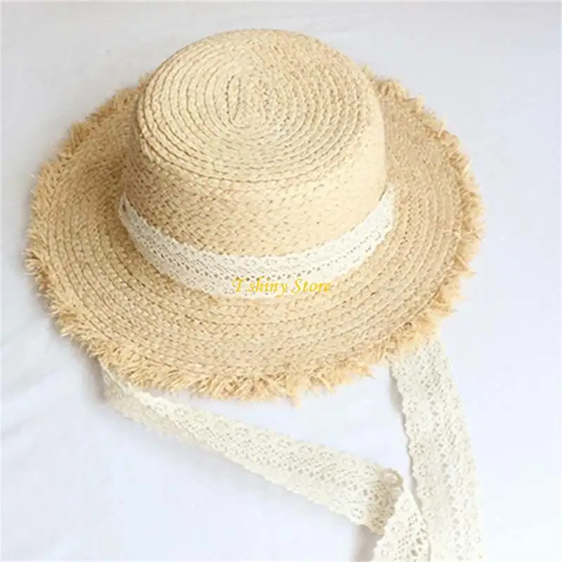 

N58F Light weight Straw Hat Windproof Protecting Hat Multifunctional Comfortable Hat