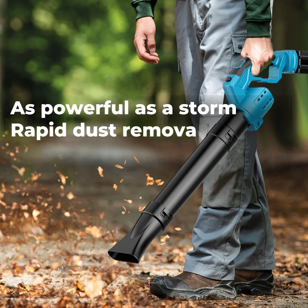 

Бесщеточный электрический вентилятор, аккумуляторный вентилятор для листьев, инструмент для очистки снега и пыли, ручной струйный вентилятор для аккумуляторных штифтов Makita 18 В