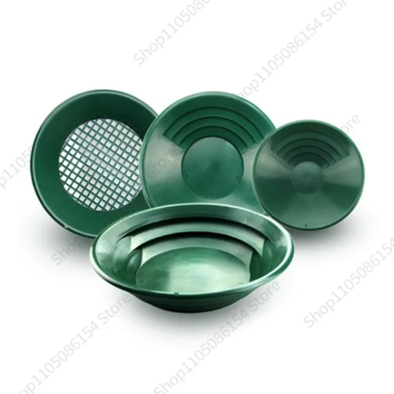 Hand-cranked gold panning plate washing basin sieve sand gold basin portable small gold panning sand tool