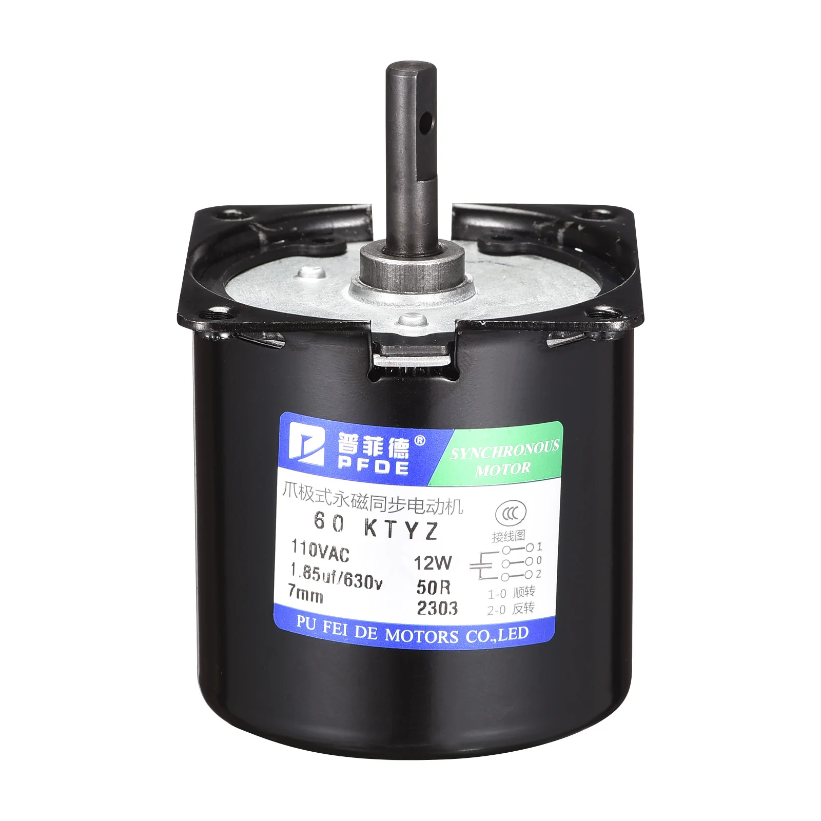 Uxcell Permanent Magnet Synchronous Gear Motor 5RPM 10RPM 20RPM 50RPM 20RPM 110V 12W 50/60Hz CW/CCW Control AC Synchronous Motor