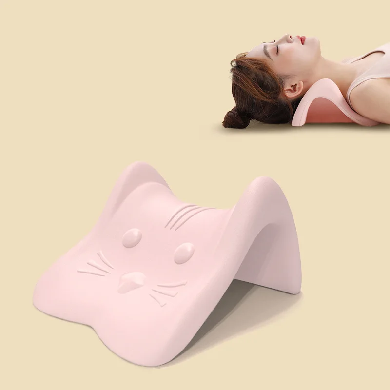 

Cat Shaped Cervical Pillow Neck Shoulder Relaxer Cervical Chiropractic Repairing Correcting Neck Protection Pillow