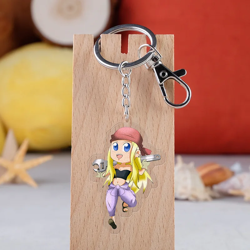  Alchemist Winry Rockbell  llavero  lanyard  key chain