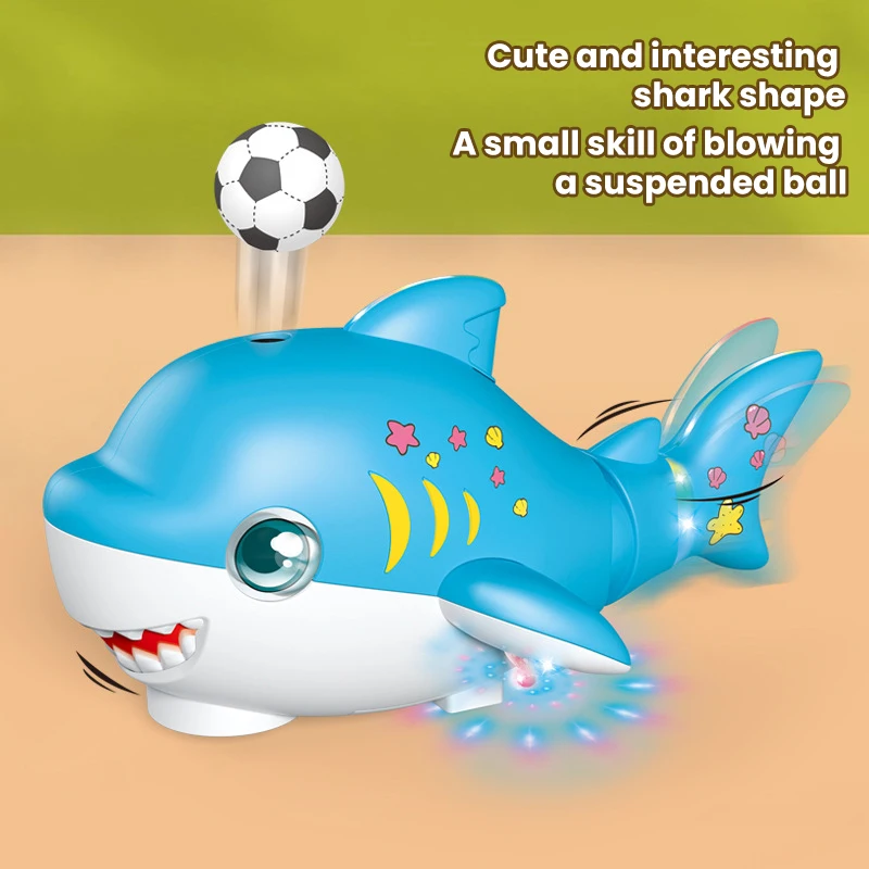 

Suspended Floating Blow Ball Car Electric Swing Shark Dolphine Sliding Mini Car with Music and Light Toys for Kids Toddler Gift