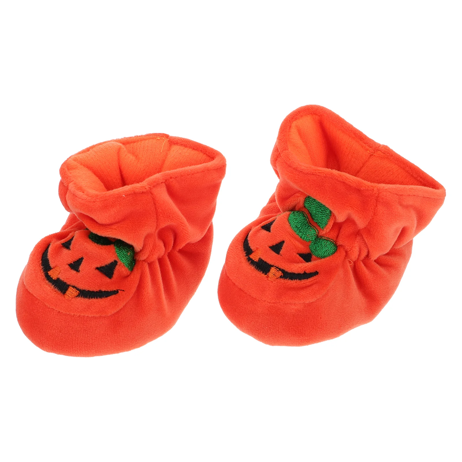 

Pumpkin Toddler Shoes Baby Slipper Crib Newborn Booties Infant Halloween Short Boots