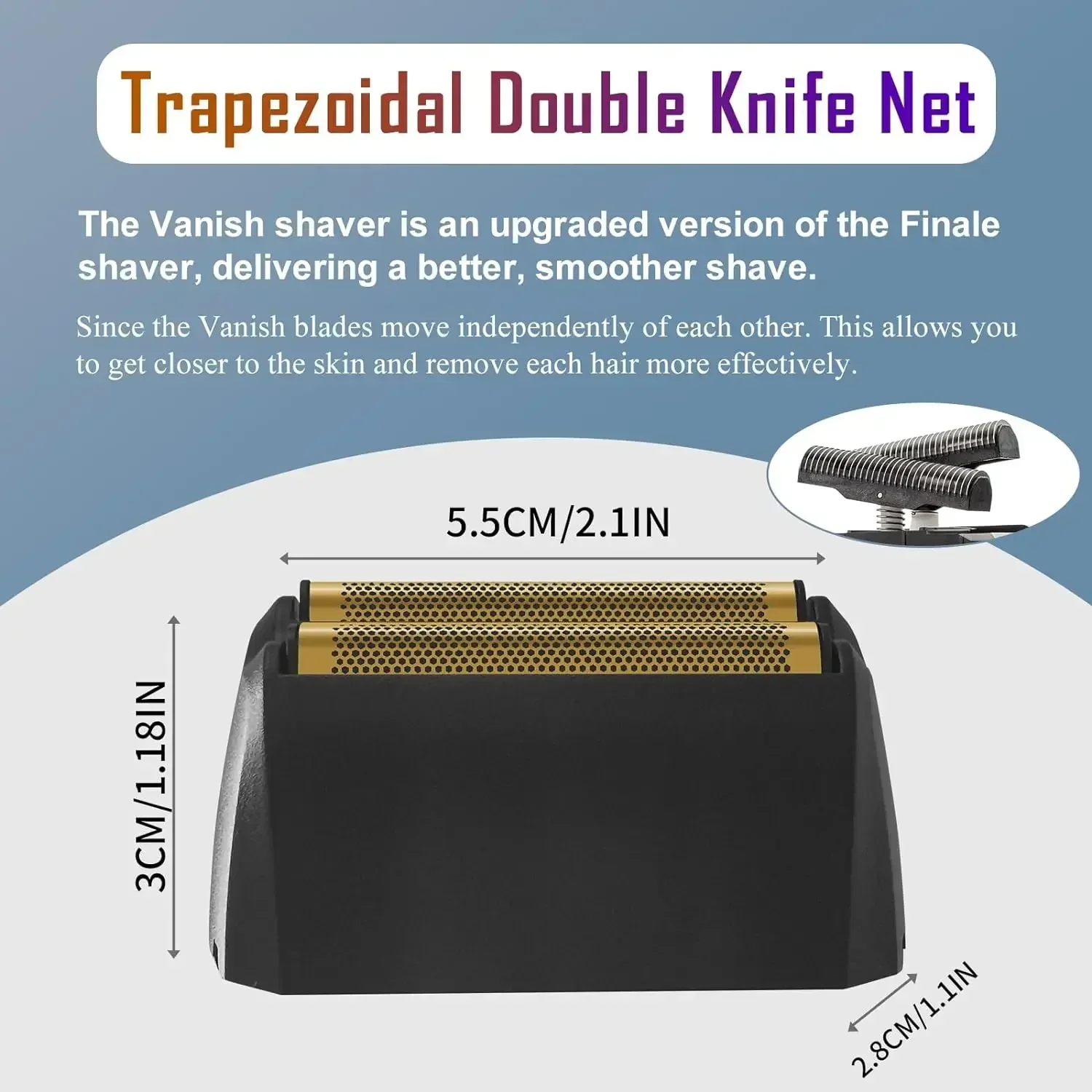 Replacement Head Foil & Cutter Compatible With Wahl 5 Star Series Vanish Shaver 8173-700