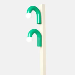 Curved tube bulb floor lamp Hotel lobby lamp Model room Living room Soft decoration engineering lamp