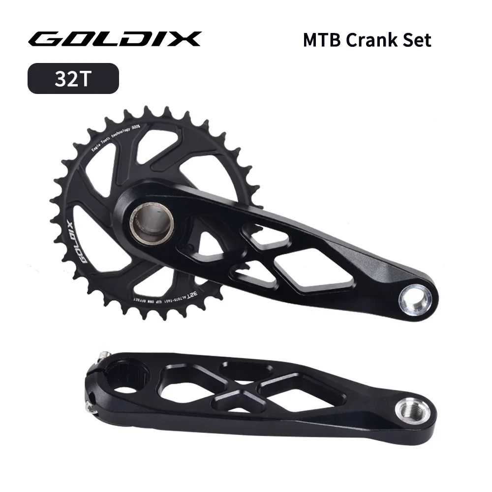 GOLDIX MTB クランクセット BSA 24 ミリメートル 165 ミリメートル 170