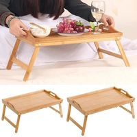 New Folding Table Multifunction Mini Dining-table Bamboo Bed Desk Living Room