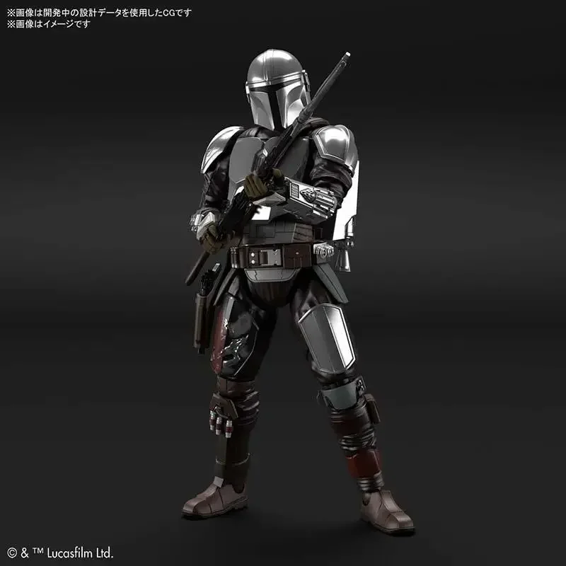 Bandai Star Wars Anime Boba Fett  Clone Trooper Action Figures The Mandalorian 1/12 Plastic Model Kit Death Trooper In Stock