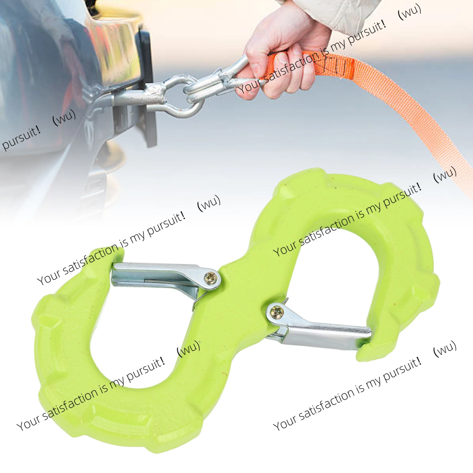 S Shape Tow Hook S Shape Winch Hook Quick Release Tow Hook 6600LBS Load Towing Shackle for Trucks Trailers Off Road Vehicles