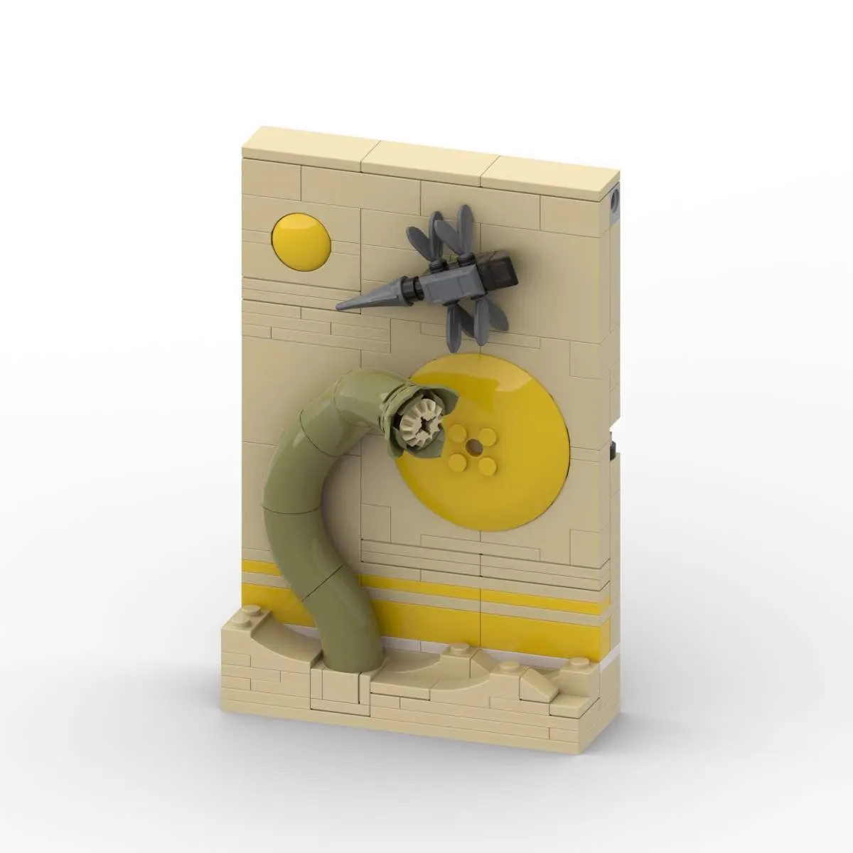 

MOC сказочная открытка, строительный набор, 161 шт., кирпичная игрушка, праздничный подарок для взрослых и детей
