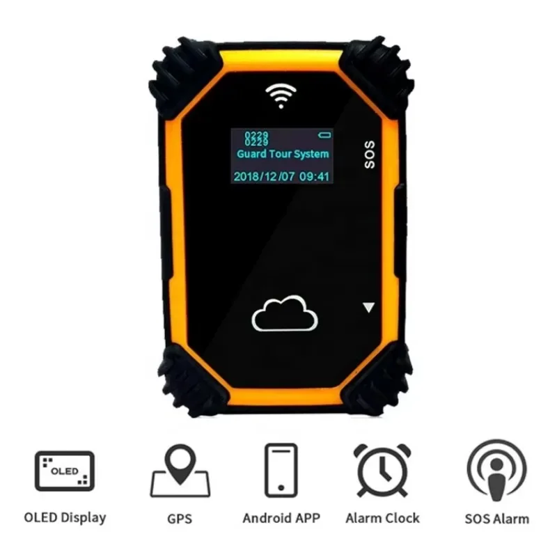 TIMY 4G Sim Card GPS Guard Tour Patrol System With RFID Monitoring For Patrol And Security