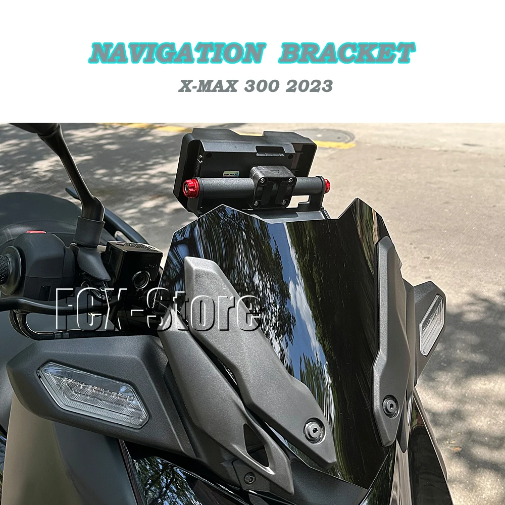 

Motocycle Front Phone Holder 22MM Mobile Navigation GPS Bracket Stand Plate Support For Yamaha X-MAX 300 XMAX 300 XMAX300 2023