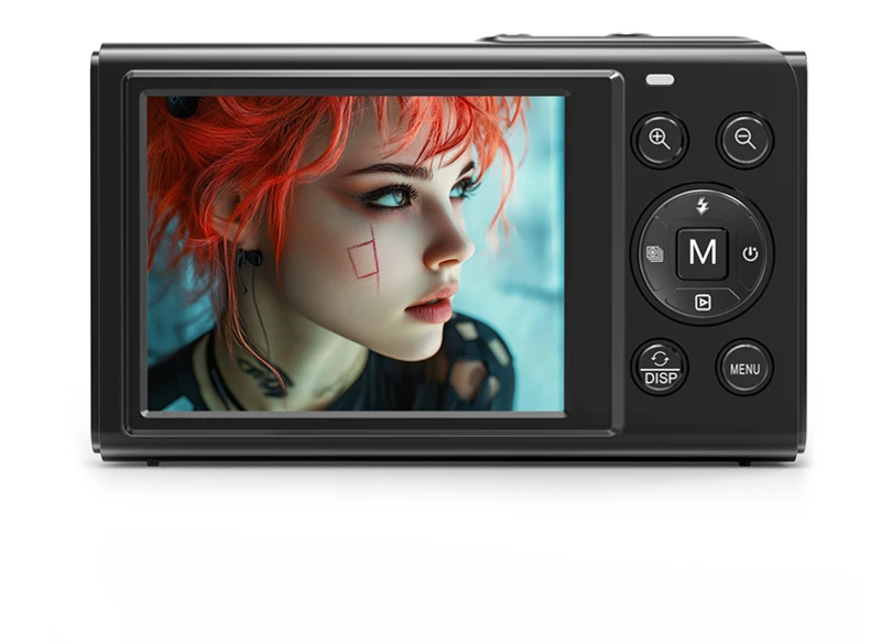 

Цифровая камера с двумя экранами, 5K, CCD, видеорегистратор с двумя экранами, 18-кратный зум, 80 МП, видеоблогов, умное подключение, цифровые стильные детали ﻿