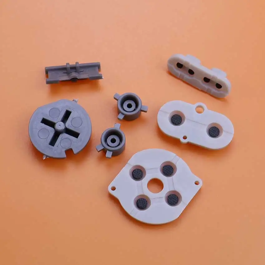 For Gameboy Color Button Shell For GBC Controller Replacement Button Kit A B D-pad ON OFF Power Key W/ Conductive Rubber Button