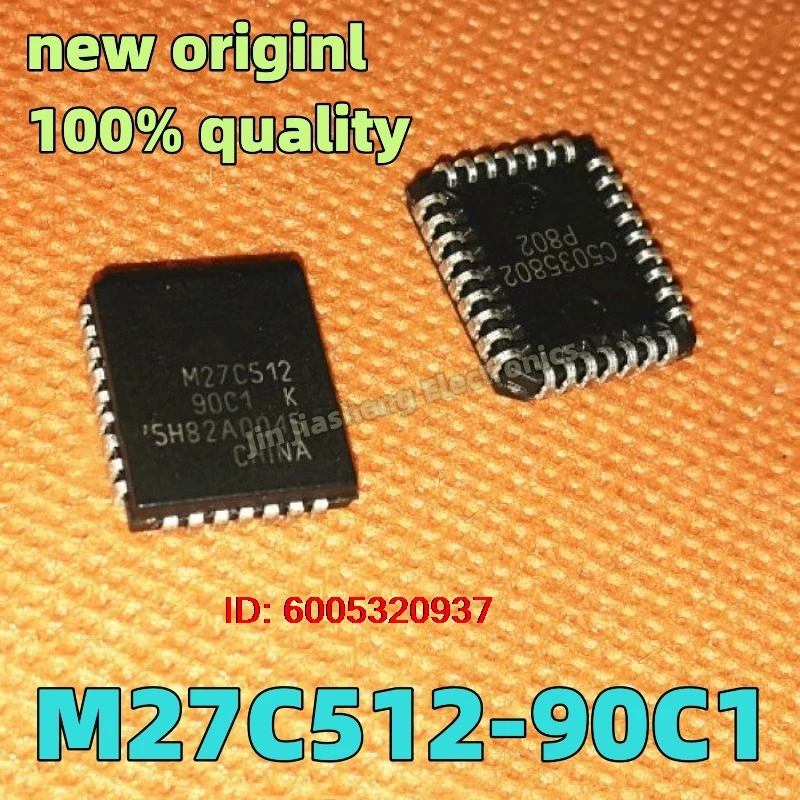 (5-10piece) 100% New M27C512-90C1 M27C512-15C6  M27C512  M27C51290C1  PLCC32 Chipset