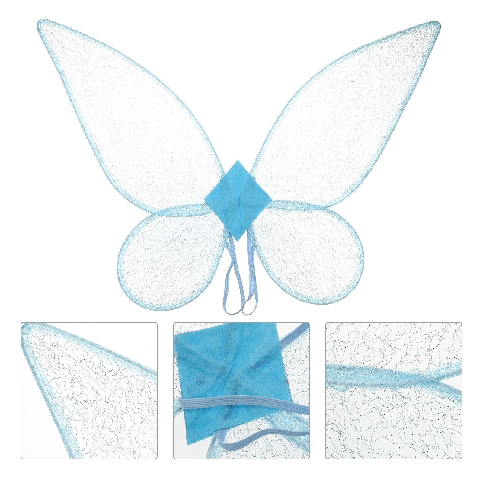 

Butterfly Wings Costume Props for Girls Women Kids Halloween Blue Decorative Practical Christmas Carnivals