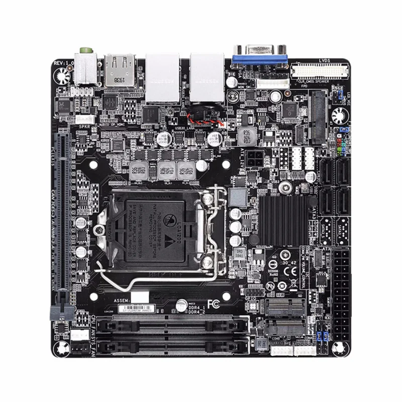 A+ For Gigabyte IMB410N dual network card port 4COM LVDS  PCIE motherboard
