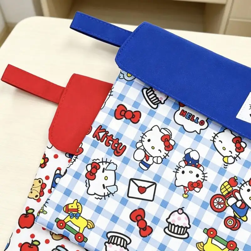 Sanrio Hello Kitty Storage Bag Kawaii Large Capacity Student Information File Bag Ins Korean Cartoon Anime Friend Birthday Gift view 4