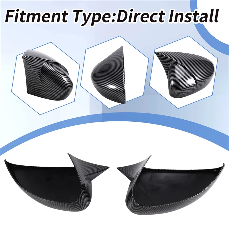 

Car Rearview Mirror Protective Cover ABS Horn Rearview Mirror Shell For Fiat Egea 2016-2023-ABQF