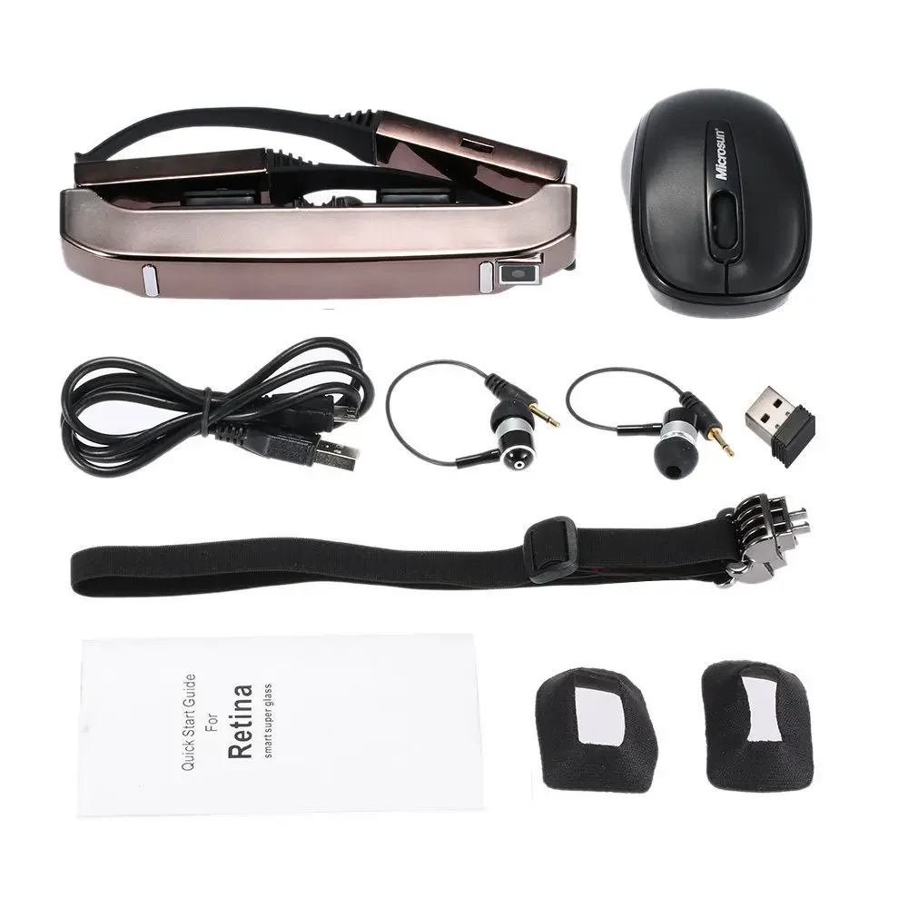 80inch virtual reality display Android Wifi 3D Video Glasses Eyewear Flcos Glasses TV Glasses