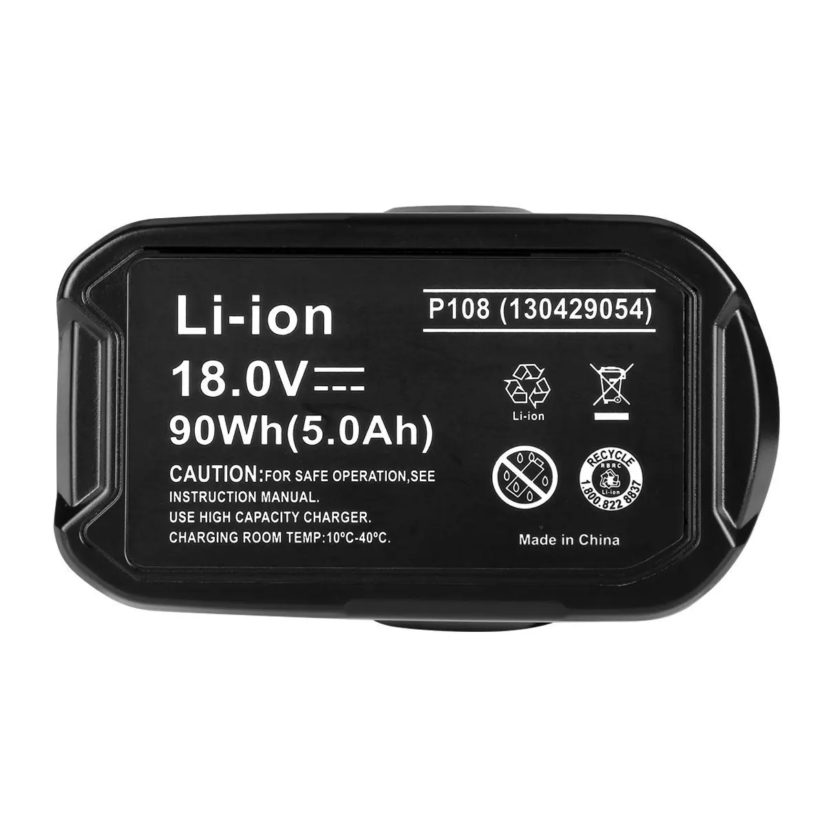 Imagem -05 - Bateria para Ferramentas Ryobi 18v P103 P108 Broca de Mão Bateria de Lítio Ferramenta Elétrica Acessórios Home Depot Deal