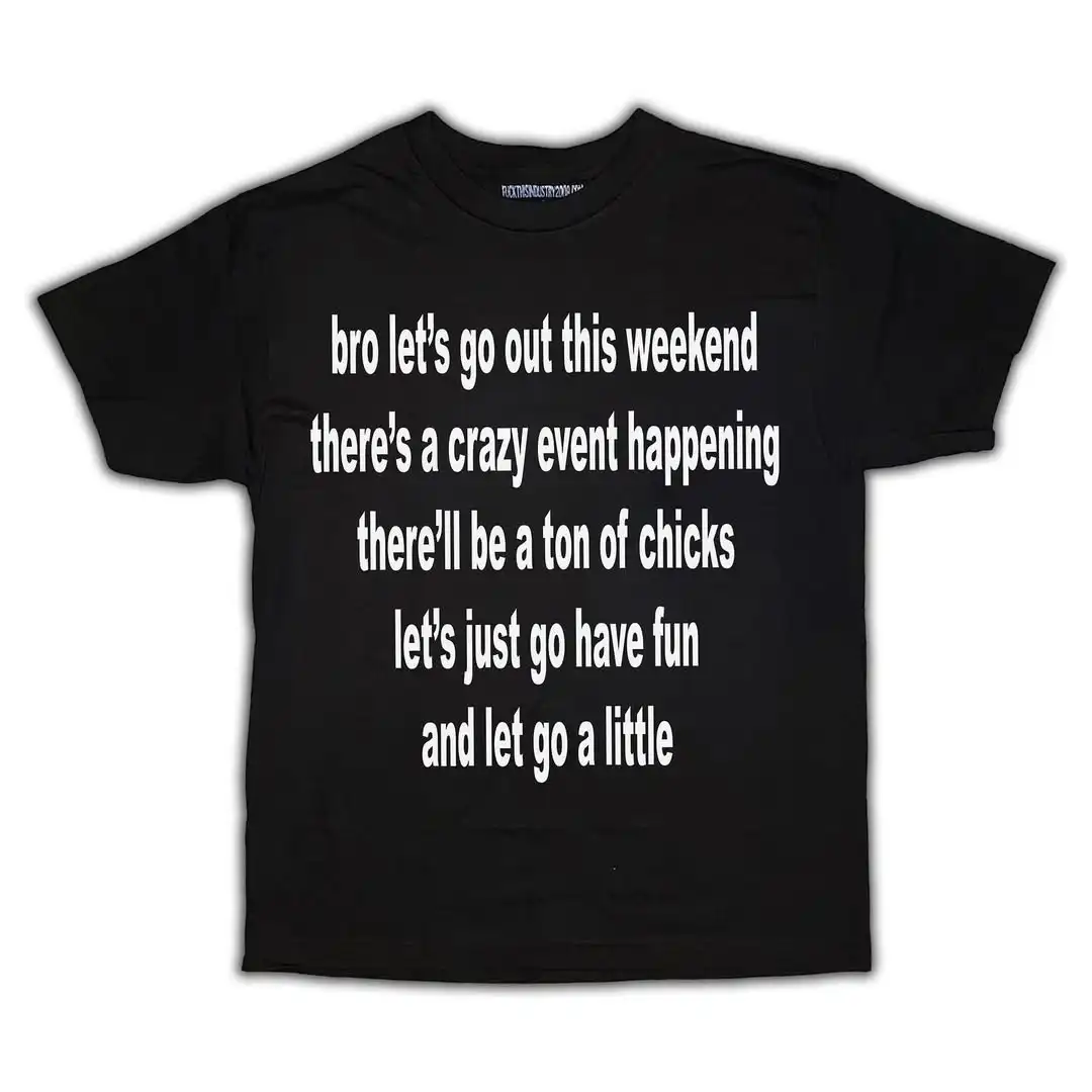 

Y2K New Fashionable Fun Letter Printed Loose Short Sleeved T-shirt for Women Harajuku Hip Hop Gothic Casual Couple Street Wear