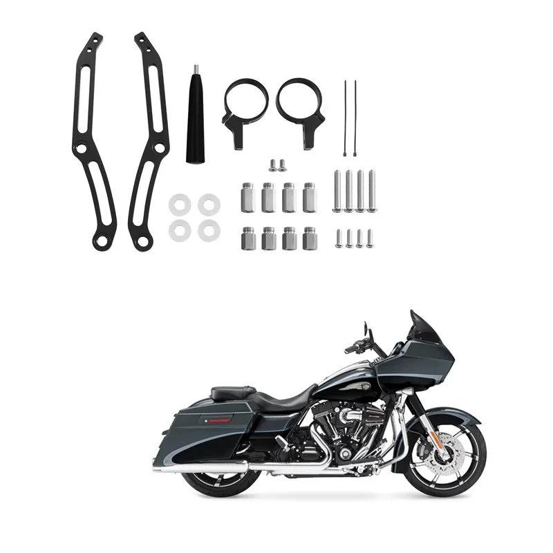 For Harley Touring CVO Street Electra Glide Road King Ultra Limited 2014-2024 Remote Rear Suspension Shocks Bracket Hardware