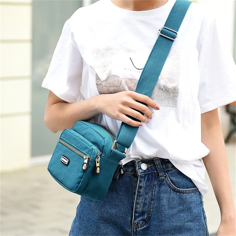 Casual Designer Women Shoulder Bag Nylon Female Handbag Shoulder Bag Waterproof Girls Messenger Bags Crossbody Women Small