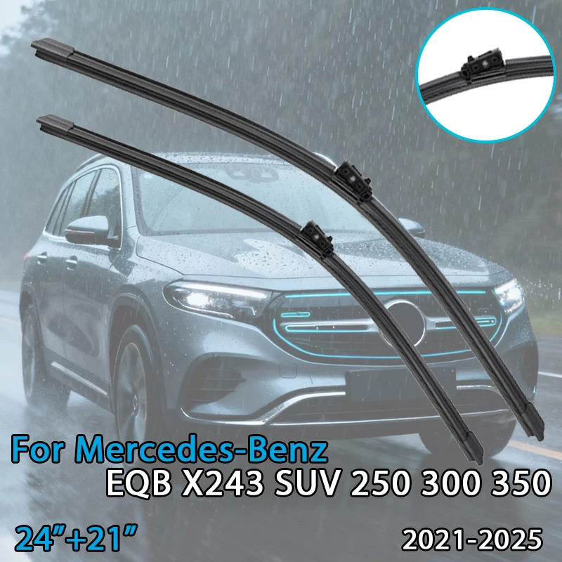 Für Mercedes-Benz EQB X243 SUV 250 300 350 2021-2025 Auto Wischer Klinge Front Scheibenwischer Fit Mercedes Prise Windschutzscheibe Auto Wischer Klingen