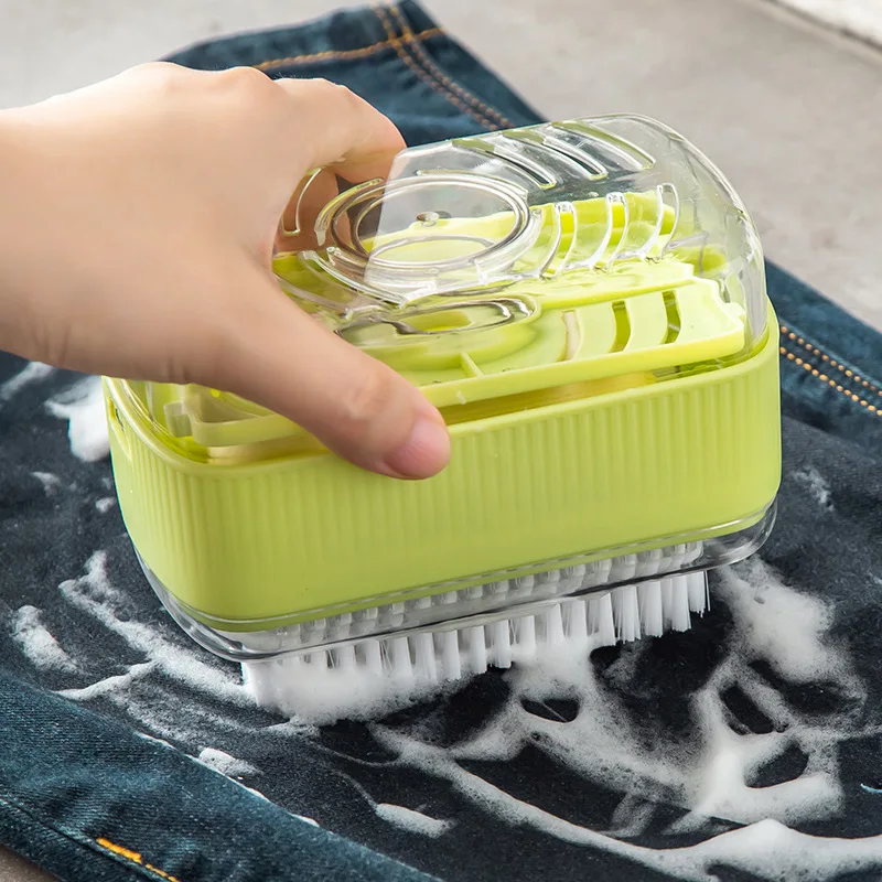 Multifunctional Soap Foam Box No Hand Rubbing Soap Holder with Drainage Storage and Laundry Brush