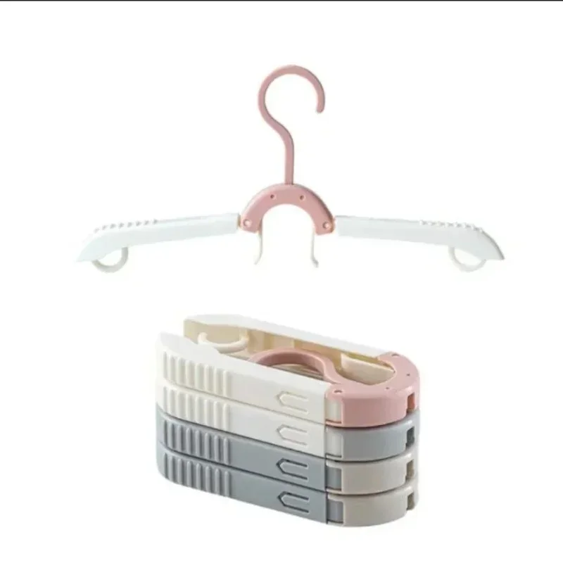 

Multifunctional travel folding hanger storage drying hanger portable business trips Household clothes support plastic hangers