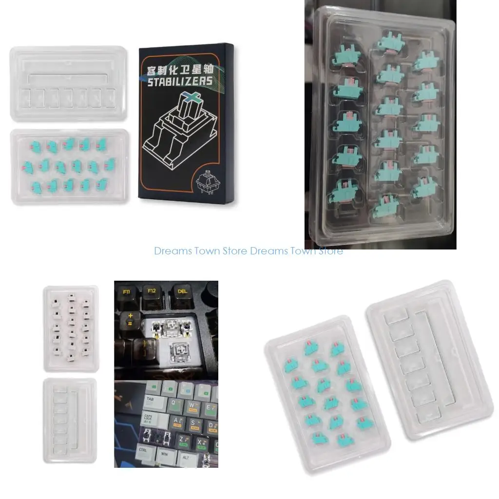HX6A Silents Operations Mechanical Keyboards Stabilizers POM Plastic Steel Plate Structure