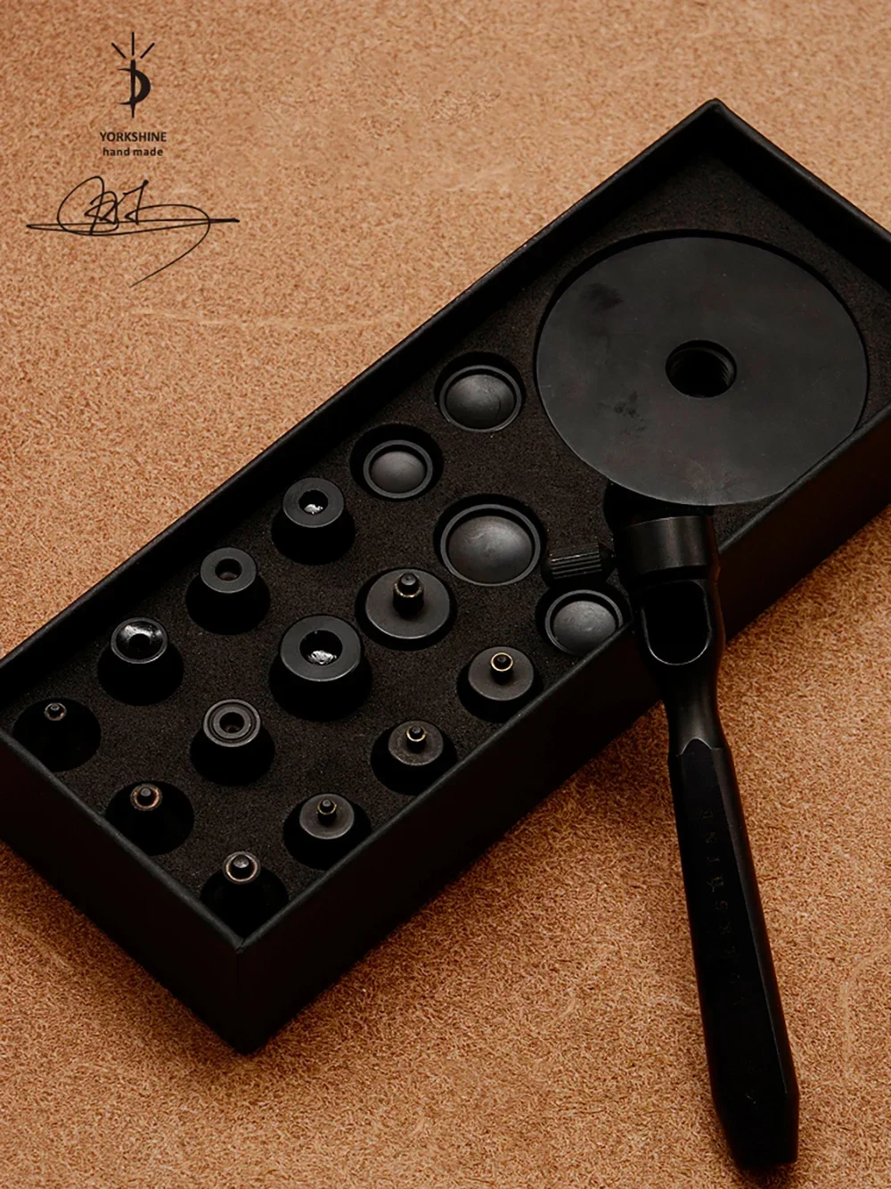 Snap Button Installation Tools Set DIY Leather Craft Buckle Button Hand Punching Mold Kit