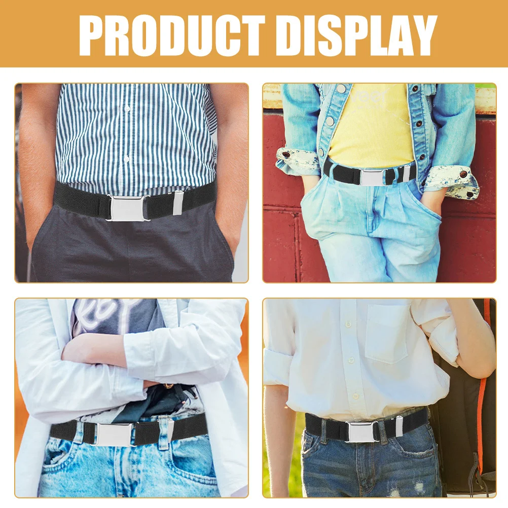 

Adjustable Boy Elastic Waistband For Kids Polyester Children Belt For Pants Skirts Boys Stretchy Belt Jeans