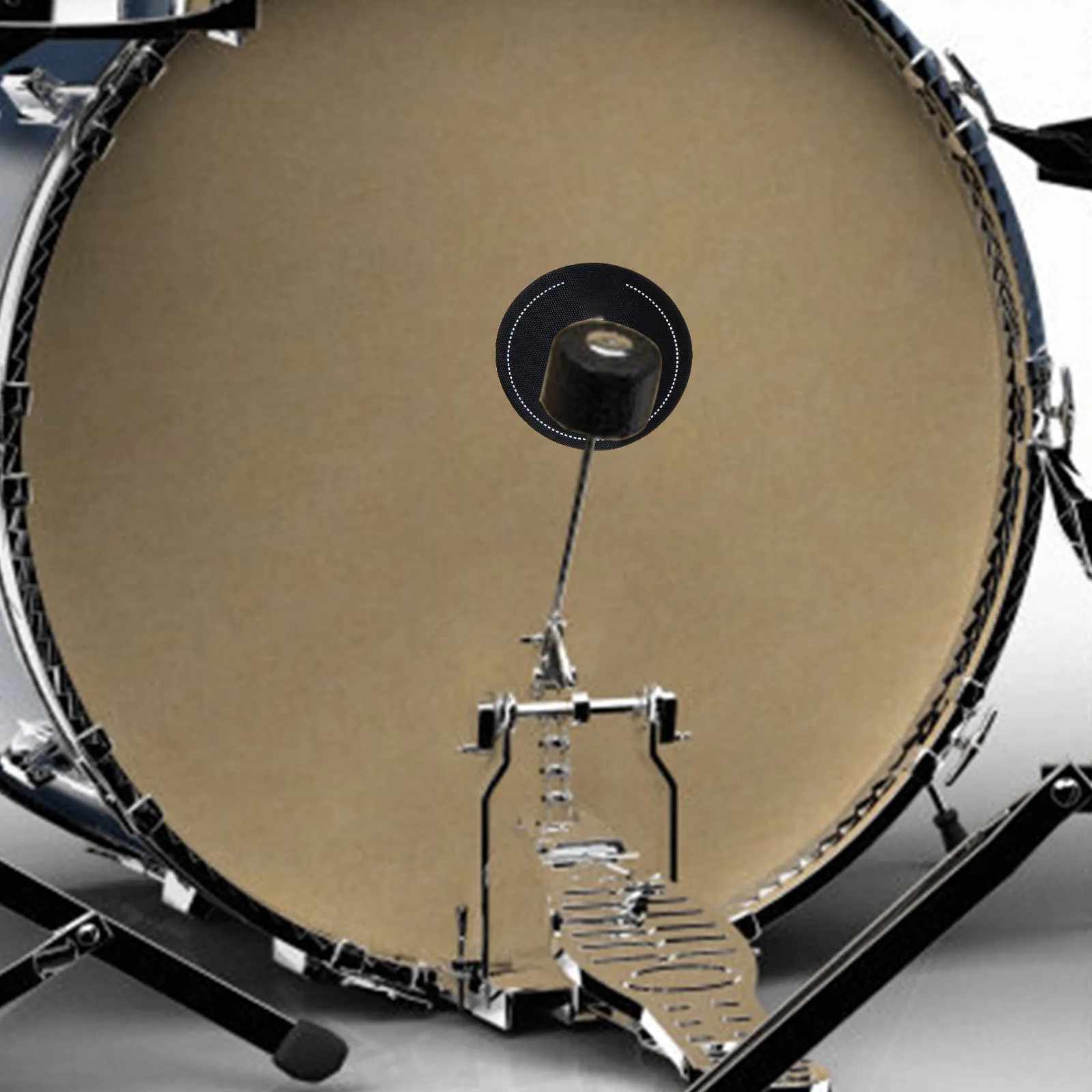 

2 Pcs Anti-collision Reinforcement Sticker Durable Protective Cloth Drum Set Supplies Reusable Washable Percussion Patches