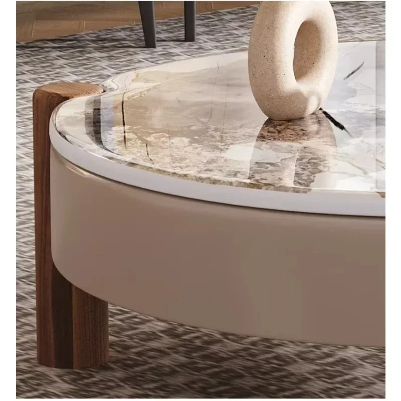 tH N  Microlite Table Coffee Table TV Cabinet Combined Tea Table Italian Minimalist Home