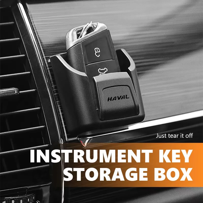 Car Dashboard Storage Box Key Card Holder Organizer Interior Tray For Haval Jolion H6 M6 Dargo Raptor F7 H7 H9